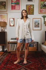 FRAYED AWAY LONG SLV SHIRT