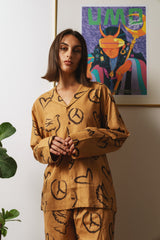 PEACE AND LOVE LONG SLEEVE SHIRT