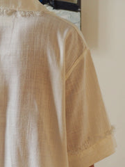 FRAYED AWAY SHORT SLV SHIRT
