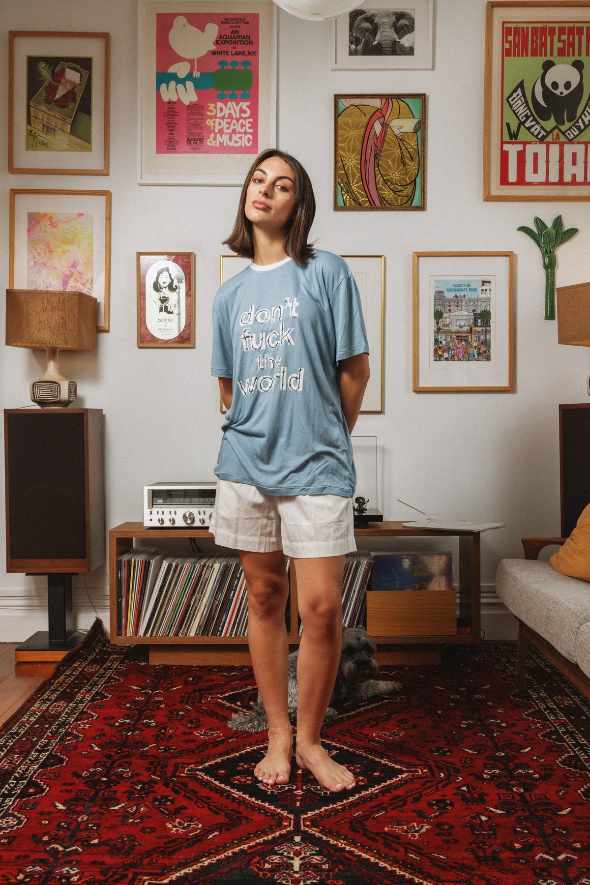 DON'T F*** THE WORLD OVERSIZED TEE